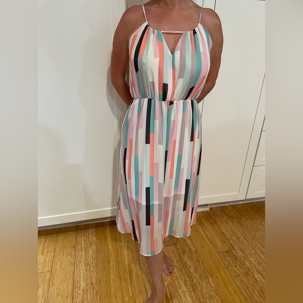 Colorful Geometric Maxi Dress